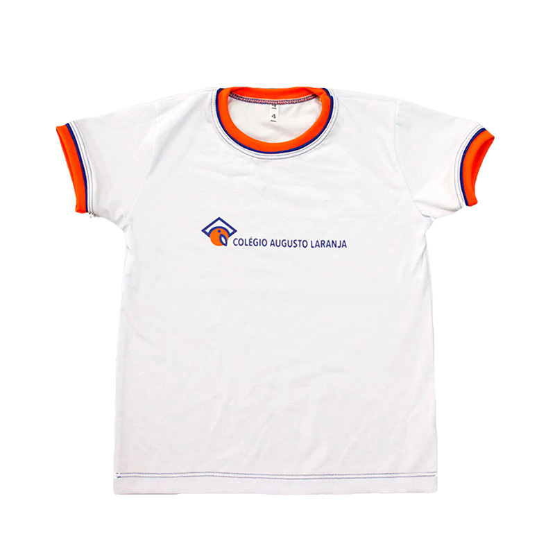 Camiseta Manga Curta Branca E. Infantil e Fund I