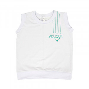 Camiseta Regata Branca E. Infantil